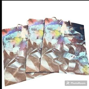 Anthropologie Lot of 3 Receive, Regift,  Relove Recyclable Gift Bags.